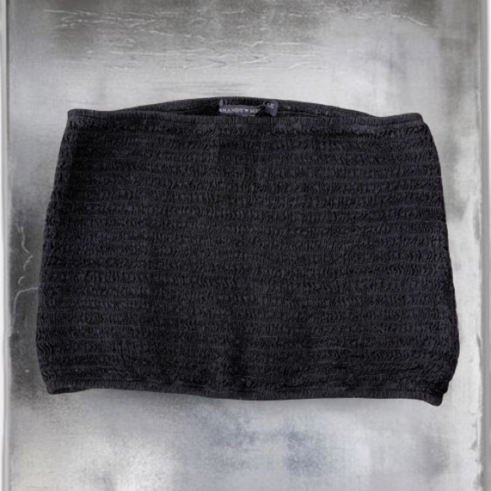 Brandy Melville Black Textured Top
